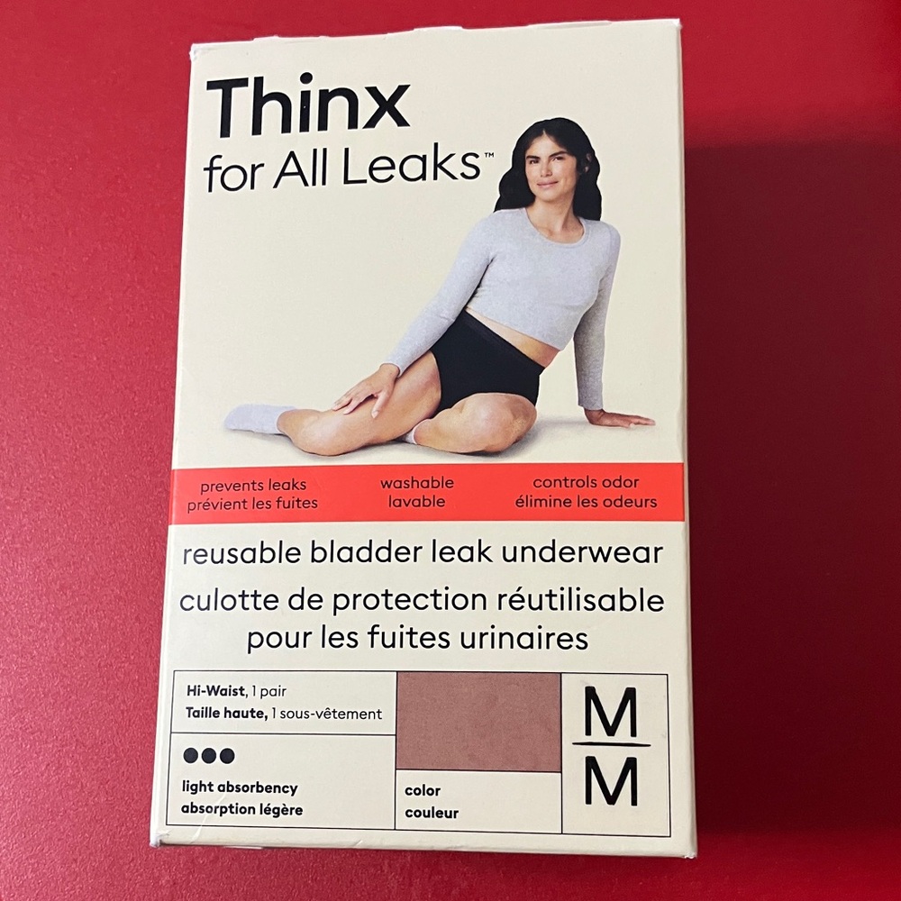 💐 2/$25💐 Thinx For All Leaks Underwear Sz M Desert Rose - Picture 5 of 6